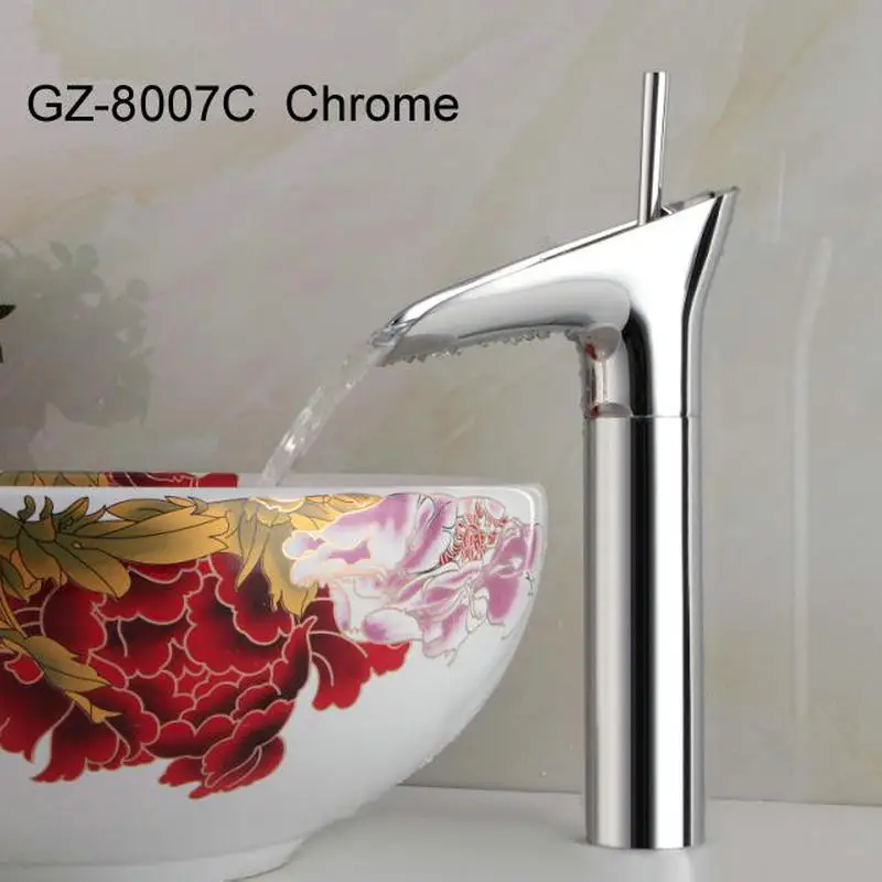 BAKALA Modern Washbasin Cann Bathroom Faucet Mixer Waterfall Hot and Cold Water taps for Basin of Bathroom  GZ-8007