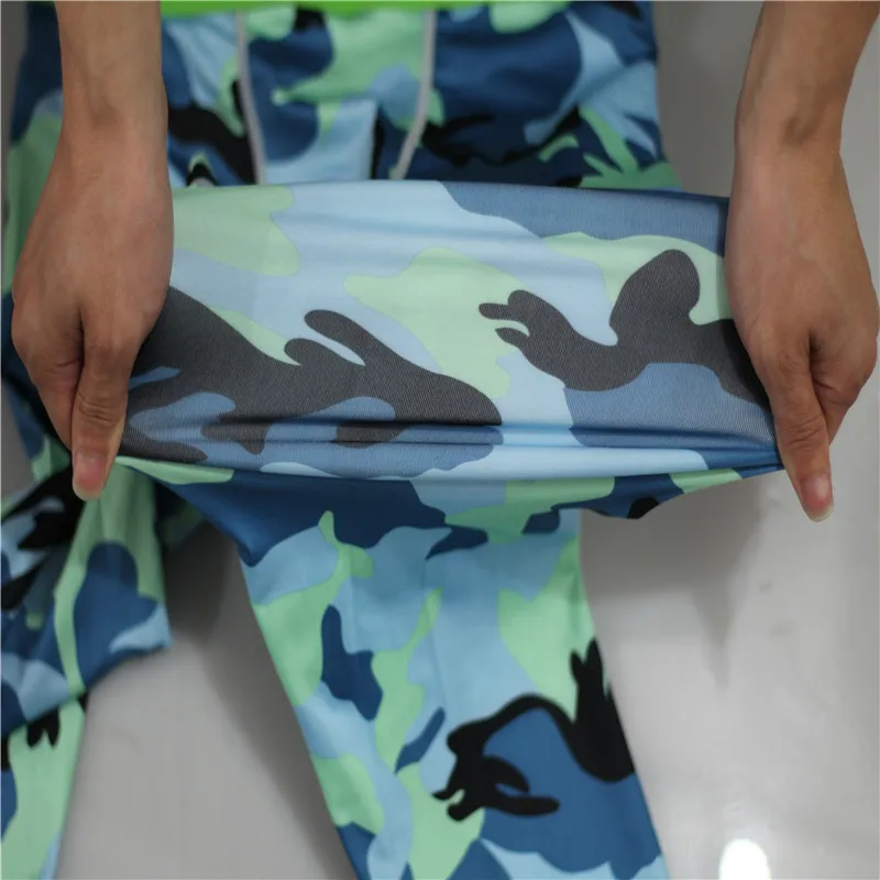 Men MMA Rashguard Compression Pants Camoflage Base Layer Skin Tight Gym Bodybuilding Leggings Running Fitness Trousers Quick Dry