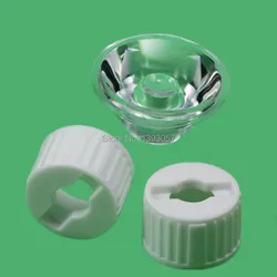 100set 20mm 5 10 15 30 45 60 90 120 Degree LED Lens Reflector For 1W 3W 5W High Power LED Lamp Light