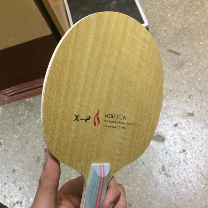 Huieson 7 Ply Hybrid Carbon Table Tennis Racket Blade with Big Central Ayous Wood for Fast Attack Loopkilling Training X2