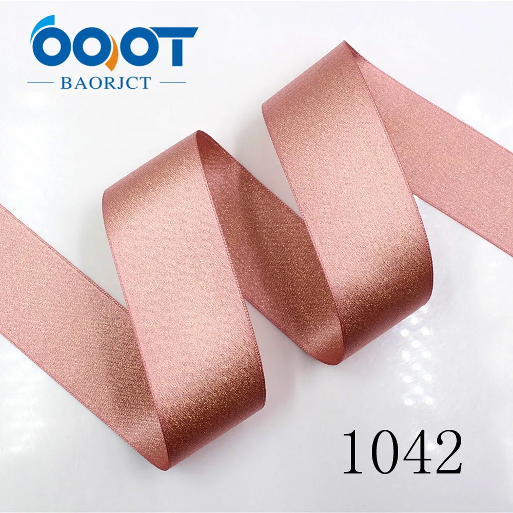 OOOT BAORJCT 1712293 38MM 10Yards Double-Sided Gold Ribbon Thermal Transfer Printed Grosgrain Wedding Accessories DIY Materials