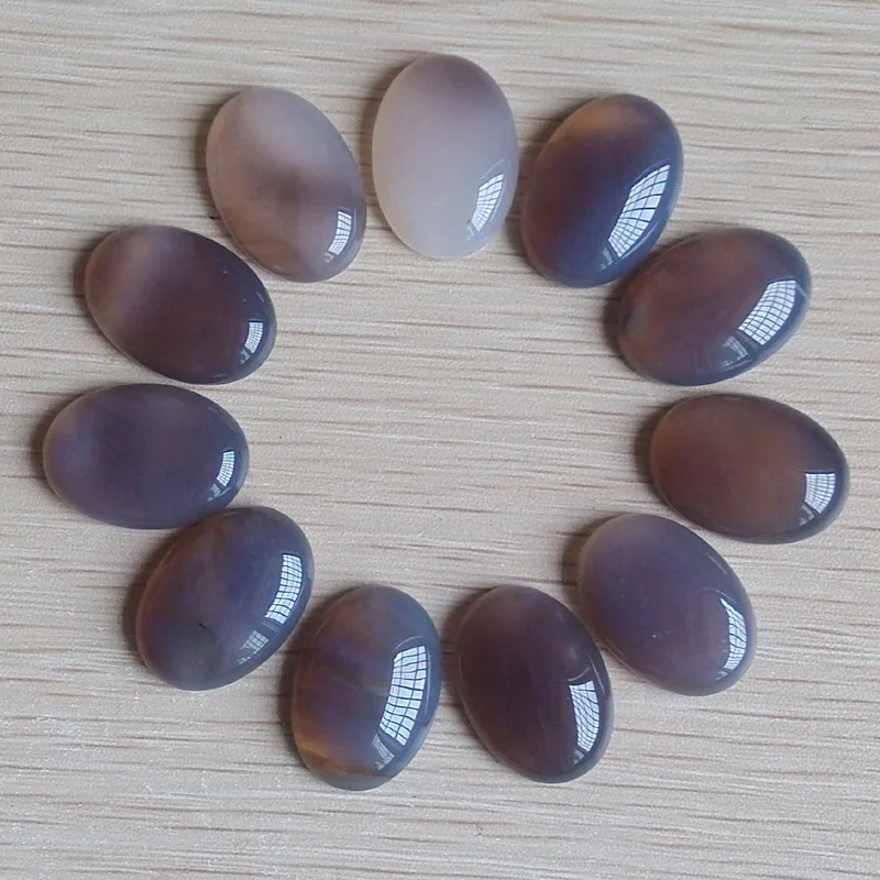 Fashion high quality natural grey onyx Oval CAB CABOCHON for jewelry Accessories 18x25mm Wholesale 30pcs/lot free shipping