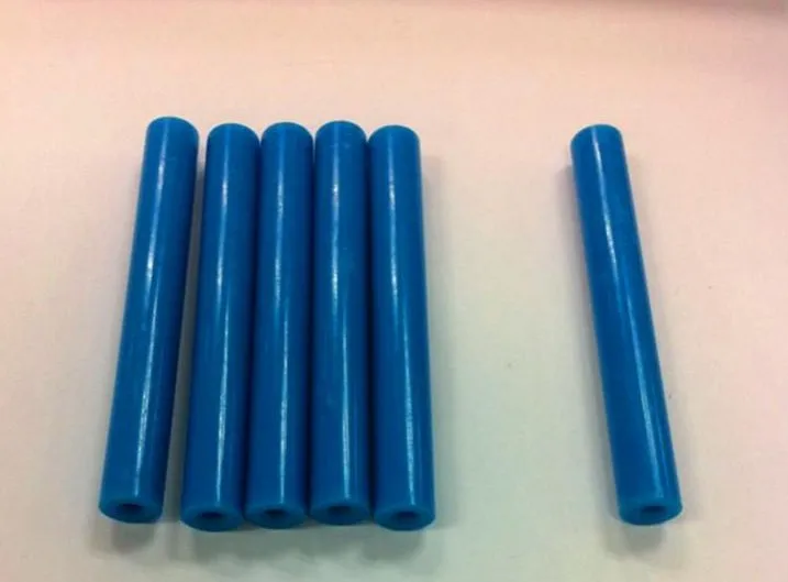 

hot selling 100Pcs 10x70mm Point Ended PCB Test Fixture Parts Plate POM Pressure Bar Blue