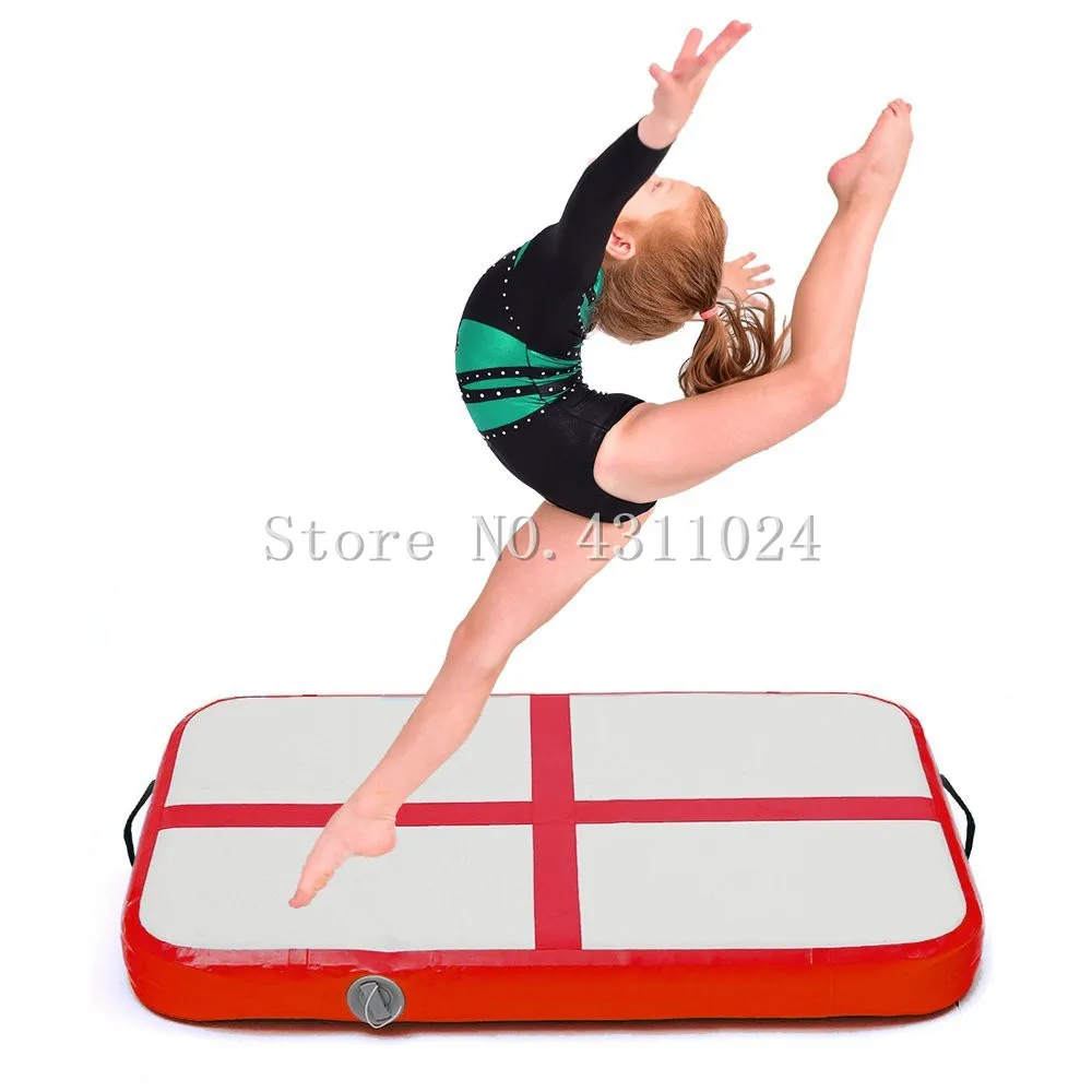 

Inflatable Gymnastic Mat Professional Air Track Tumbling Mat with Pump for Practice Gymnastics, Cheerleading, Tumbling