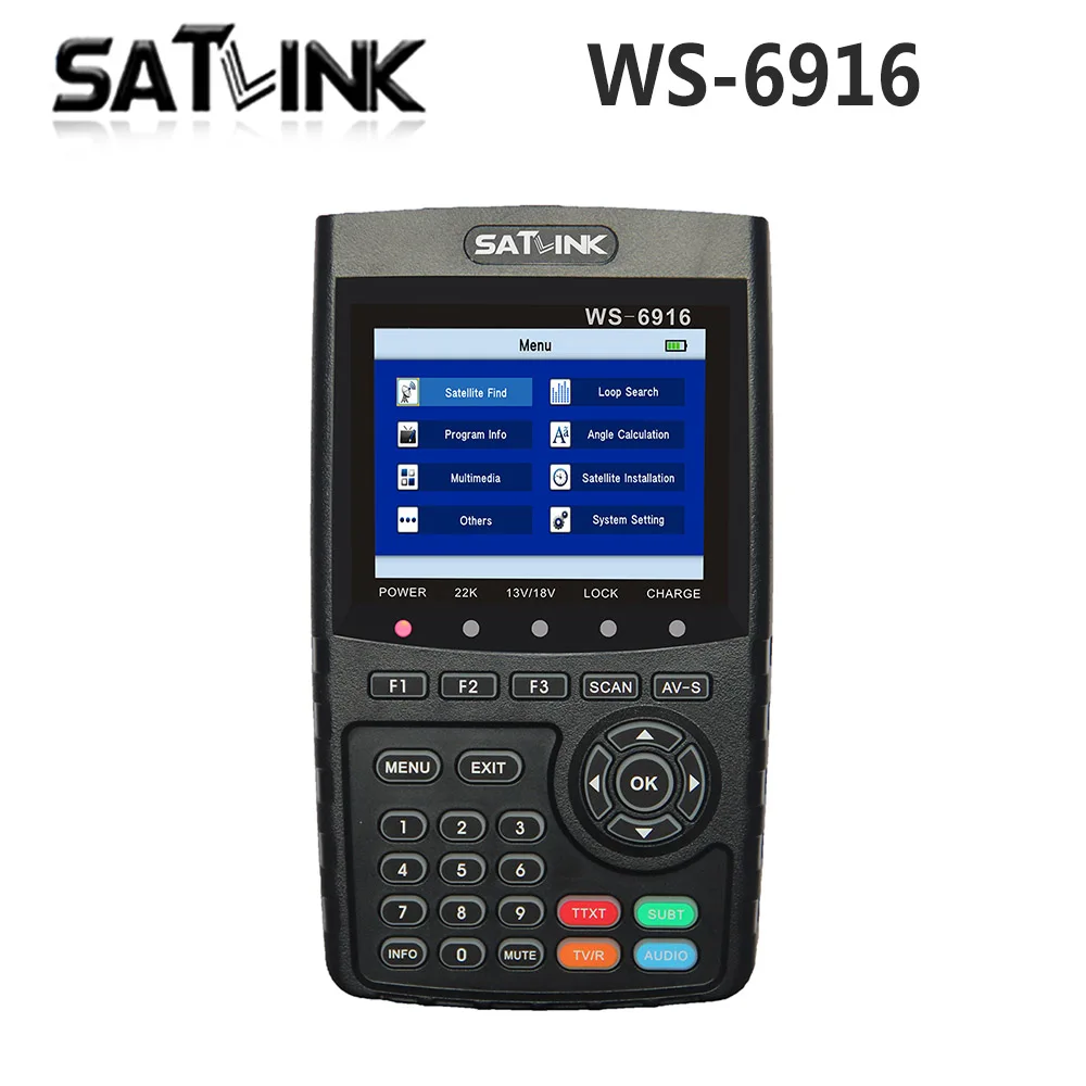 [Genuine] Satlink WS-6916 HD DVB-S2 High Definition Satellite Finder Satellite meter MPEG-2/MPEG-4 Satlink WS 6916 Sat link 6916