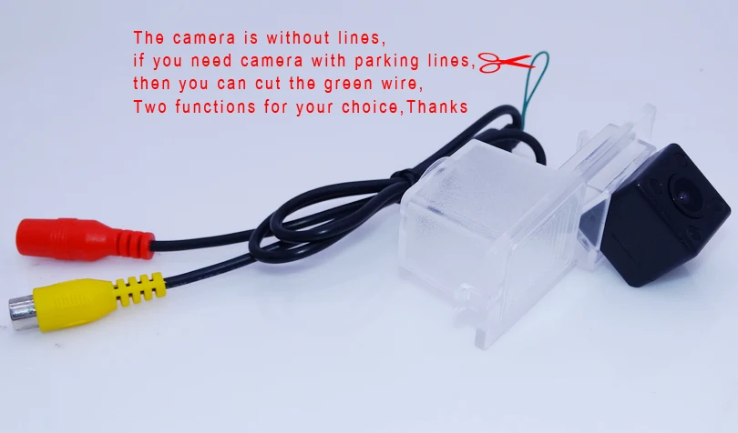 Special car rear view camera 4 led night vision with 5