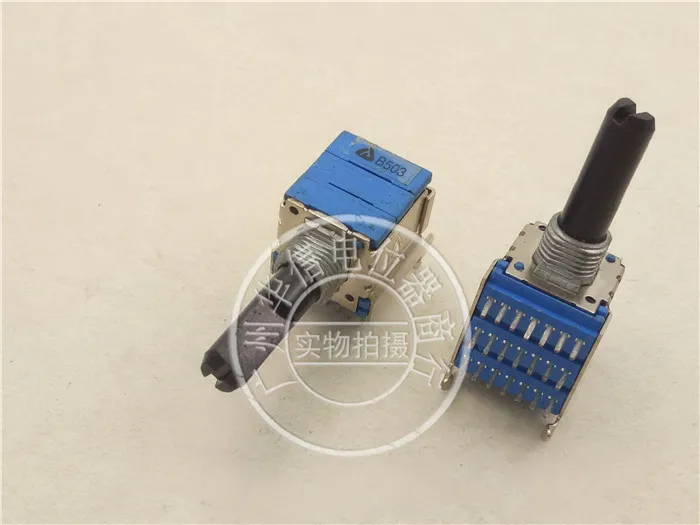 Original new 100% 142 Type horizontal six couplet potentiometer B50K B503 axis long 23MMF (SWITCH)