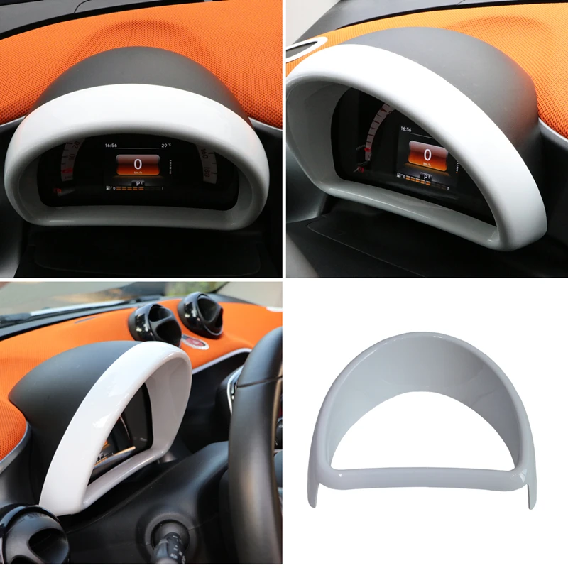 For Smart 453 fortwo forfour Car dashboard decoration sticker Speed meter fuel mater frame Modification car styling car sticker