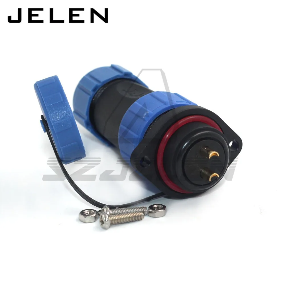 SP21 2pin automotive electrical wire connectors power waterproof Connector  IP68 with side screws