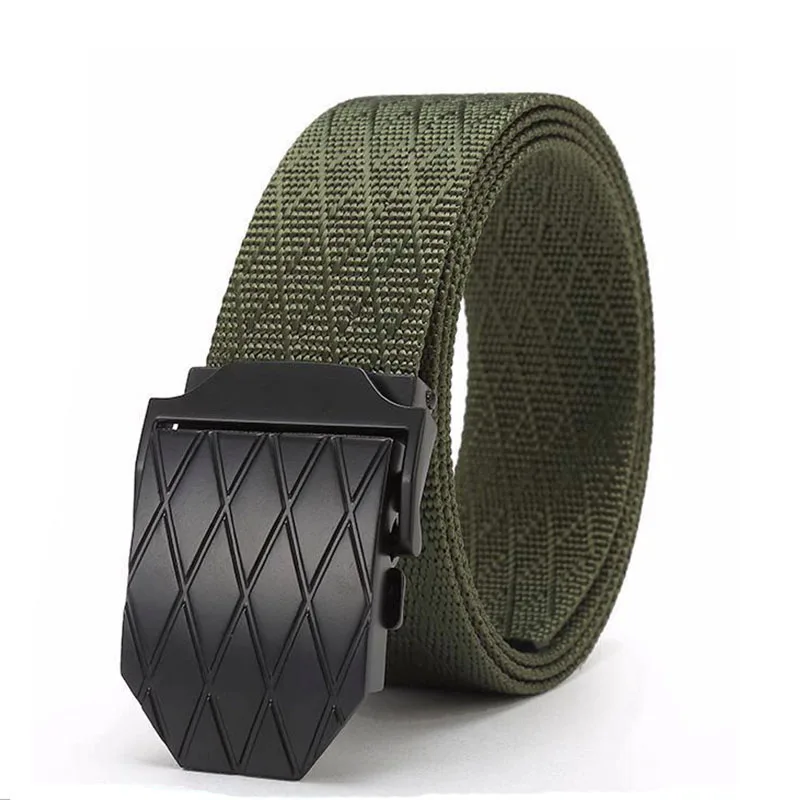 Men Military Nylon Belt With Zinc Alloy Buckle Outdoor Leisure Belt High Quality Strap Width 3.8CM Tactical Belt For Men