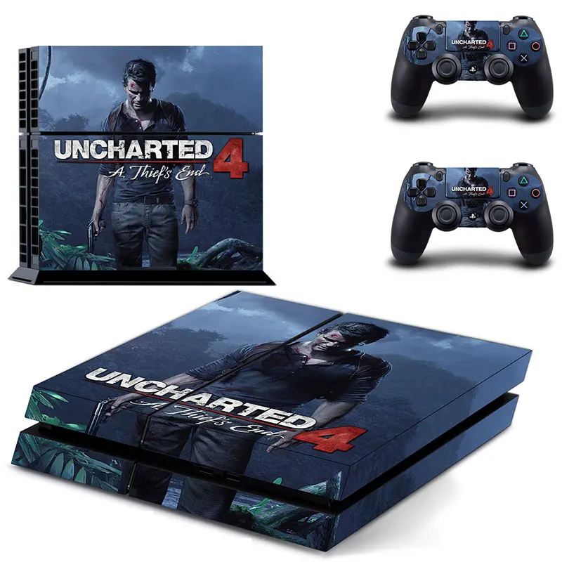 Uncharted 4 A Thief's End PS4 Skin Sticker Decal For Sony PlayStation 4 Console and 2 Controllers PS4 Skin Sticker Vinyl