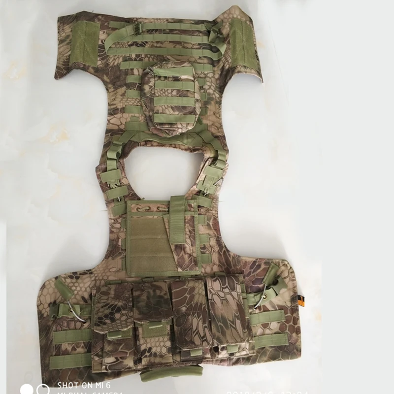 Equipamento tático militar Molle Vest, Airsoft Multicam, Porta-pratos, Kryptek, Rápido para desgastar Ciras, Colete de combate, 51783