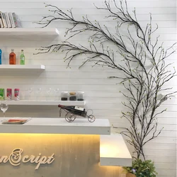 300cm Rattan Plastic Branches Liana Fake Tree Twig Wall Hanging Kudo Artificial Plants Vine Home Wedding Party Garden Decoration