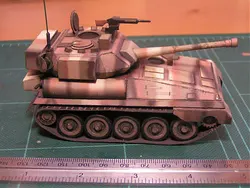 F V101 Scorpion Tank Camouflage 3D Paper Model DIY