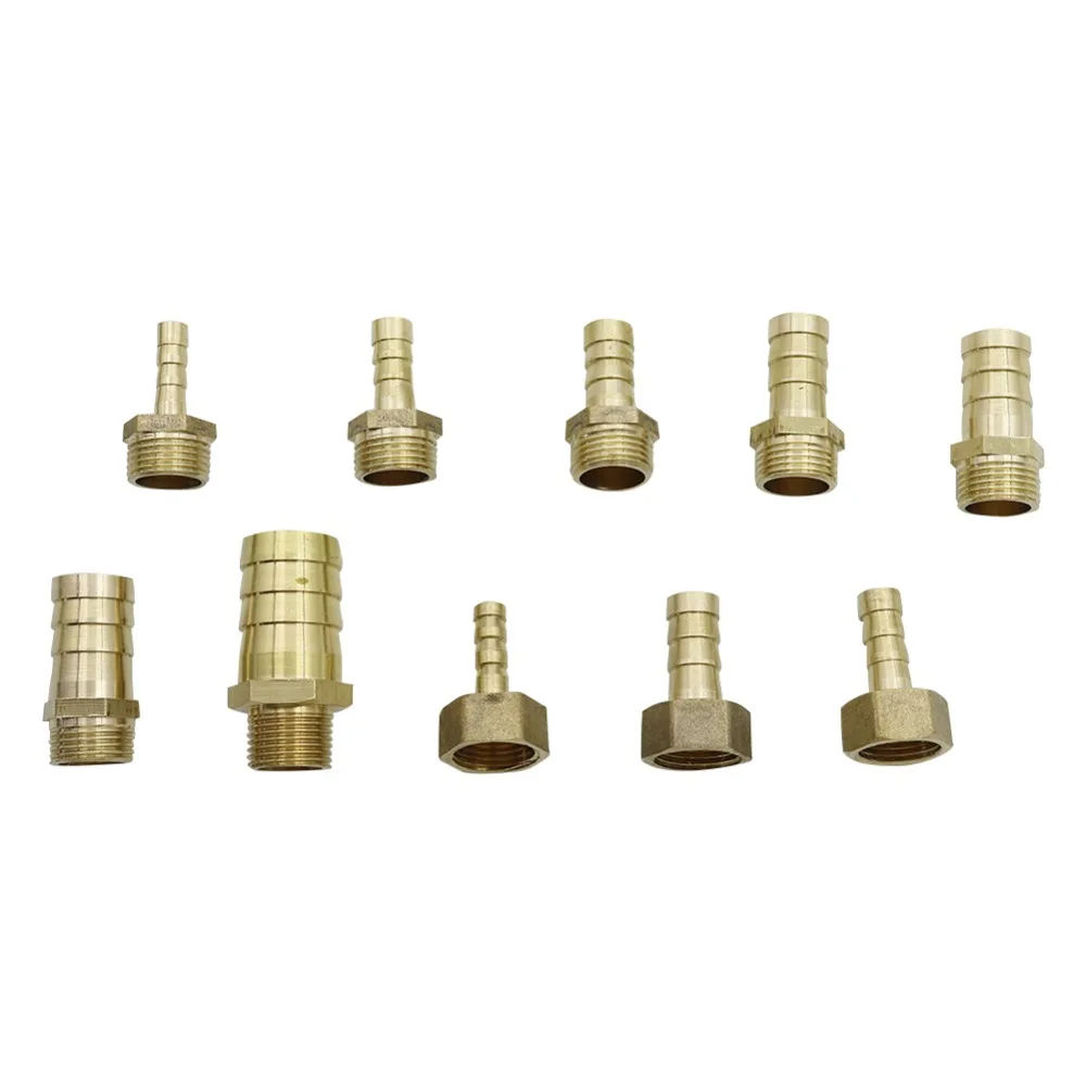 

3/8" Thread Pipe joint to 6/8/10/12/14/16/19mm barb Connector Drainage Irrigation Plumbing Pipe Fittings Tube Joiner 30 Pcs