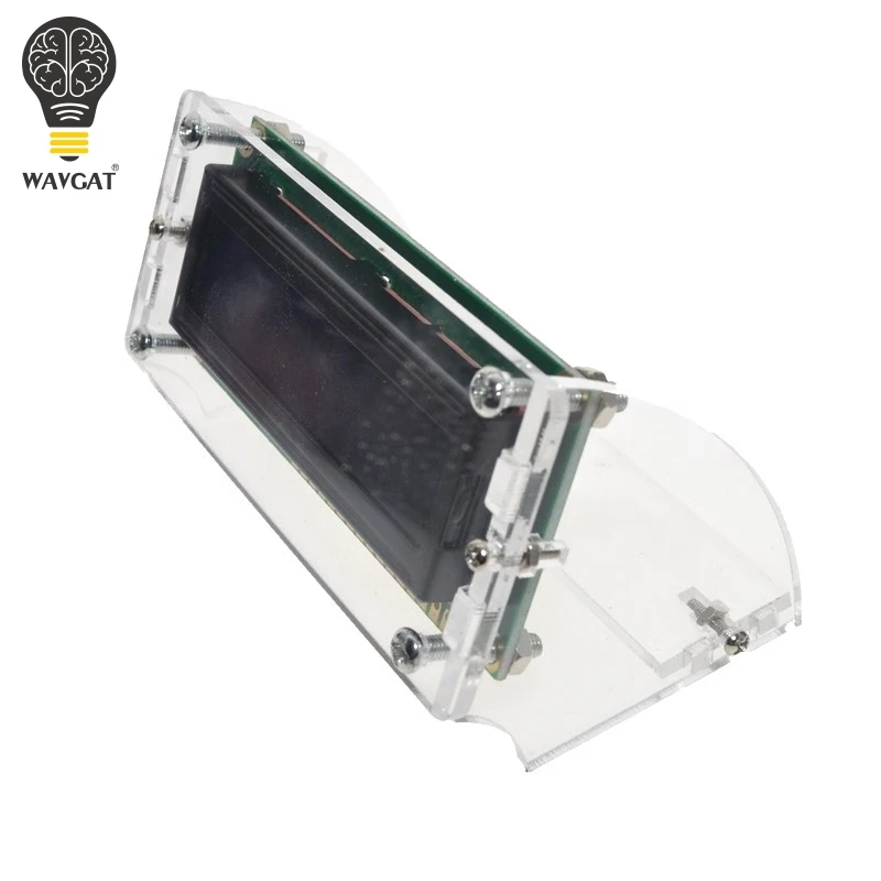 WAVGAT Transparent Acrylic Shell for LCD1602 LCD Screen with Screw/Nut LCD1602 Shell Case holder (no with 1602 LCD)