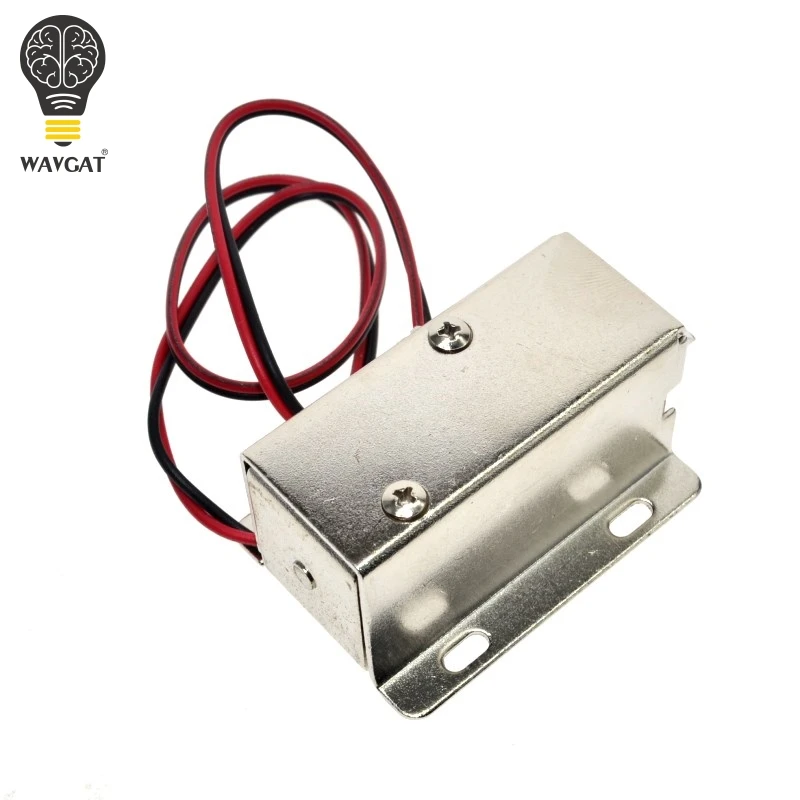 WAVGAT DC 12V Electric Solenoid Lock Tongue Upward Assembly for Door Cabinet Drawer