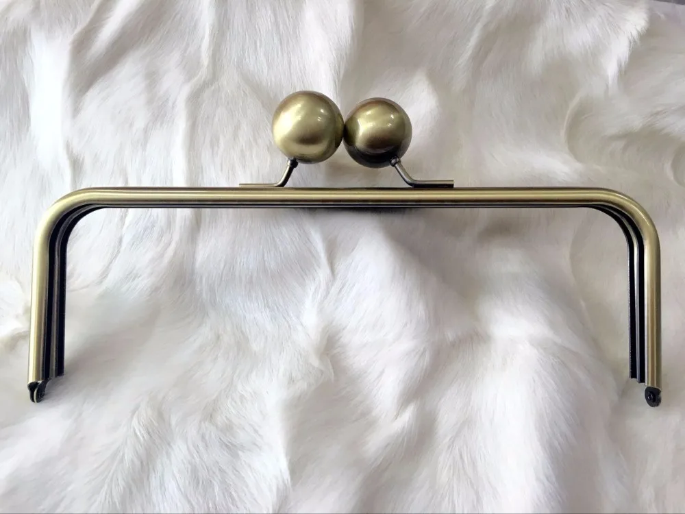 22 X9 CM Big Ball Clasp 25 Mm Or 25X9 Cm Big Ball 30 Mm Silver Antique Brass Metal Purse Frame Wallet Frame Purse Handle Hanger