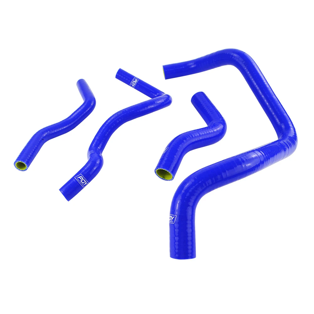 Blue & Yellow D15/16 Silicone Radiator Coolant Hose Silicone hose kit With PQY logo For Honda CIVIC SOHC D15 D16 EG EK 92-00