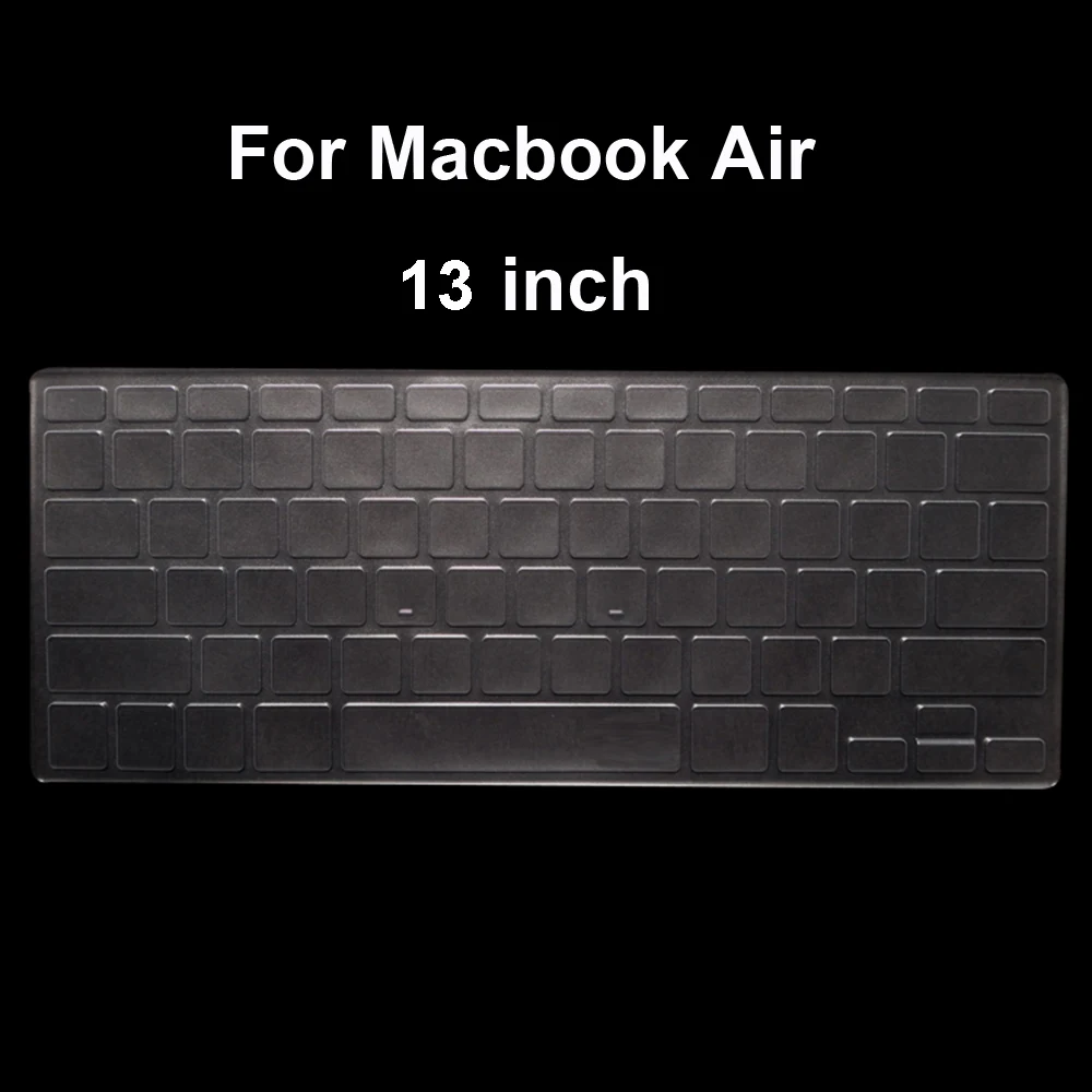 

Мягкий прозрачный чехол для клавиатуры из ТПУ для Macbook Air 13 дюймов, высококачественный защитный чехол с кристаллами