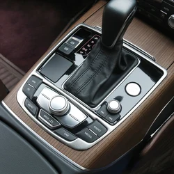 Center Console Gear Shift Frame Decoration Cover Trim For Audi A6 C7 2012-2018 Stainless Steel Car Interior Accessories