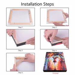 DIY Frame For Canvas Painting Natural Wooden Posters Photos Pictures Easy to Assemble Wall Frame Custom Frame Longlife Wood