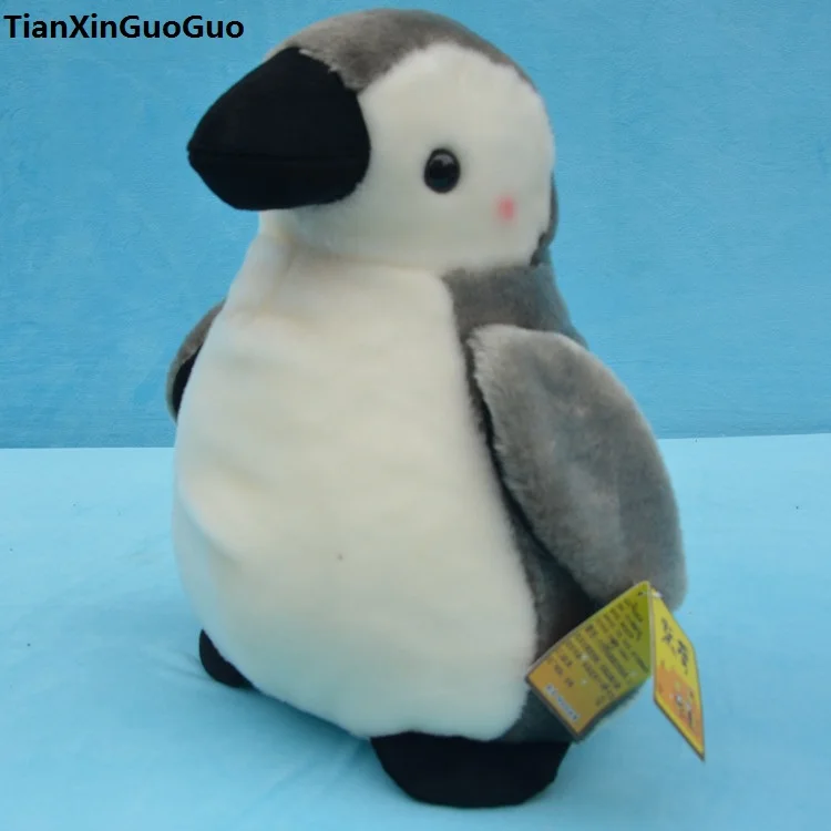 高品質の商品約-20-センチメートルグレー漫画ペンギンぬいぐるみ素敵なペンギンソフト人形誕生日ギフト-s0076