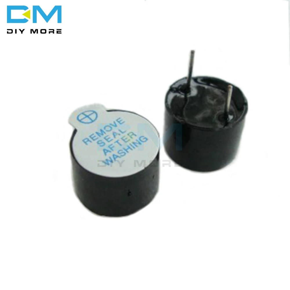 5pcs Active Buzzer Magnetic Long Continous Beep Tone Alarm Ringer MINI Active Piezo Buzzers Fit For Arduino 12mm 5v