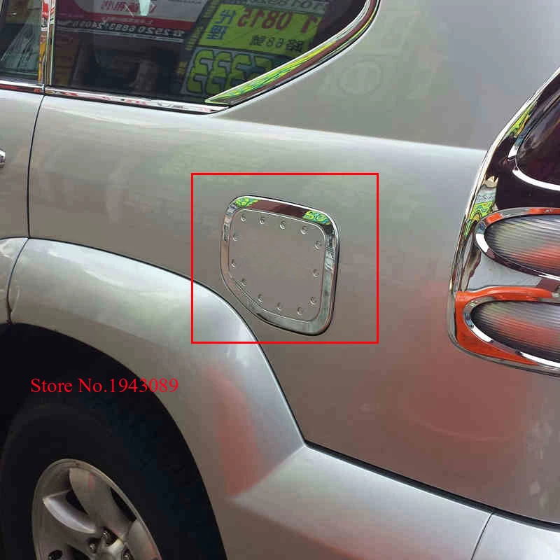 

1pcs Chrome Tank Cover For Toyota Land Cruiser Prado Accessory Fuel Tank Cover For Toyota Land Cruiser Prado Fj120 2003-2008