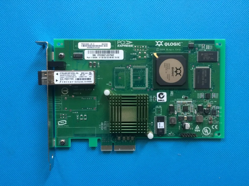 

HoTecHon Genuine New QLE2360 PCI-E 2GB Single Port Fibre Channel Card - GK344 / 0GK344 / CN-0GK344 for Dell PowerEdge 2850