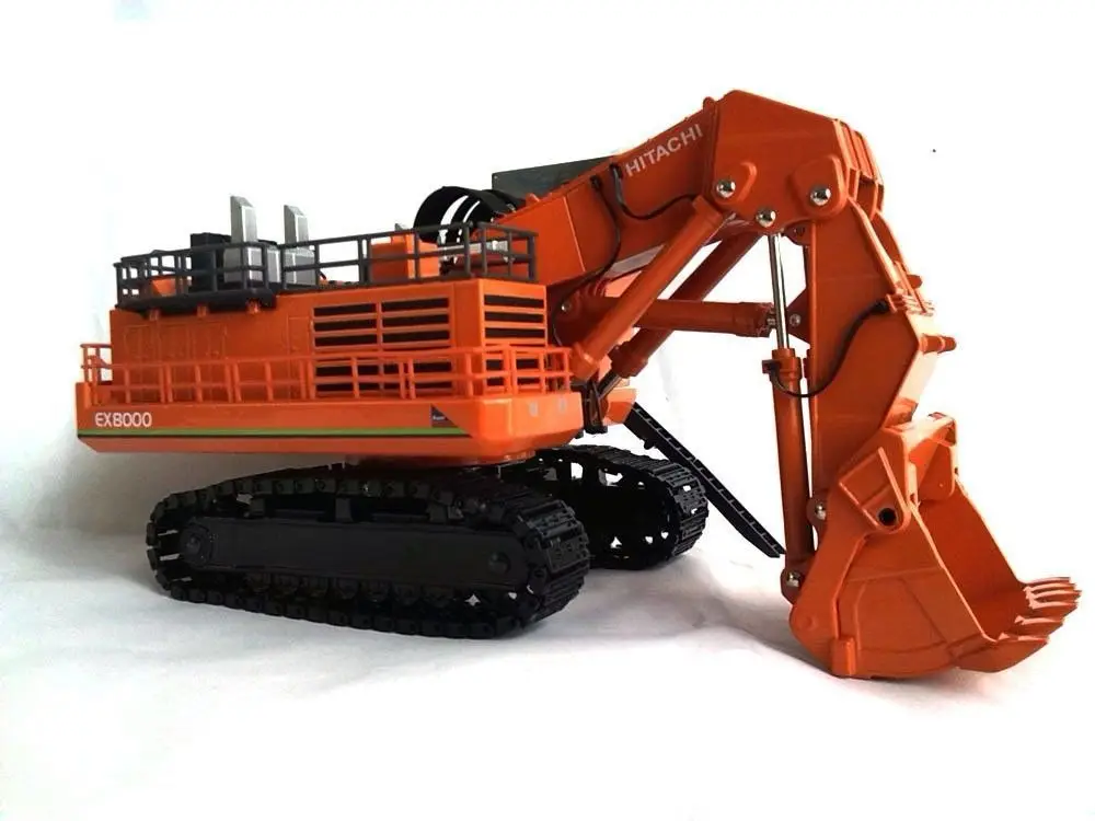 Amazing Diecast Toy Model Gift 1:87 Scale Hitachi EX8000 Hydraulic Excavator Engineering Machinery Toy for Collection,Decoration