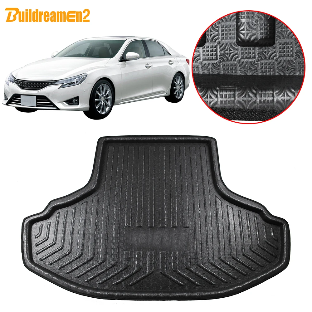 

Buildreamen2 For Toyota Mark X Reiz Car Trunk Mat Cargo Floor Carpet Tray Boot Liner Pad 2010 2011 2012 2013 2014 2015 2016 2017