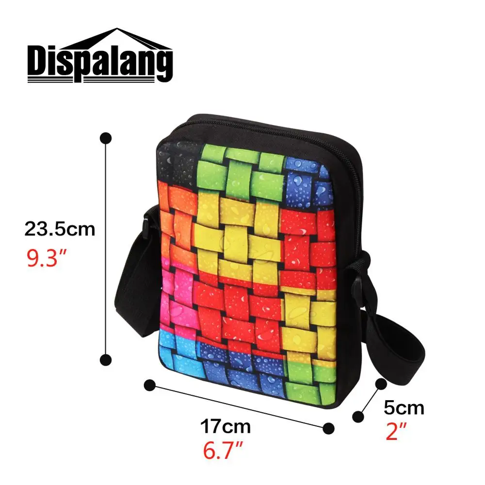 Dispalang fajne małe torby podróżne czaszki głowy mini na co dzień torba typu crossbody sling bag mini ponad torba na ramię