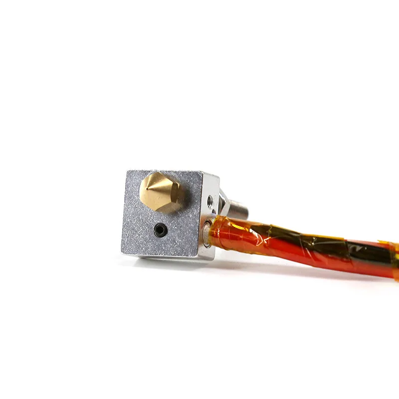 Anet a6 a8 e10 e12 MK8 hotend extruder I3 kits+2pcs 0.4mm nozzles+M6 30/40mm throat tubes 12V 40W for DIY 3d printer part