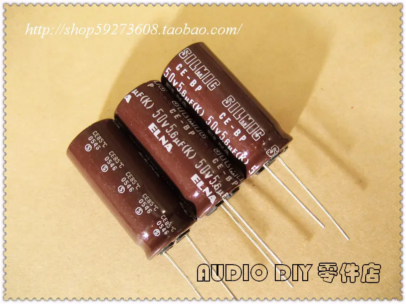 2020 hot sale 10pcs/30pcs ELNA SILMIC CE-BP (RBL) 5.6uF/50V Top-grade audio with non-polar electrolytic capacitor free shipping