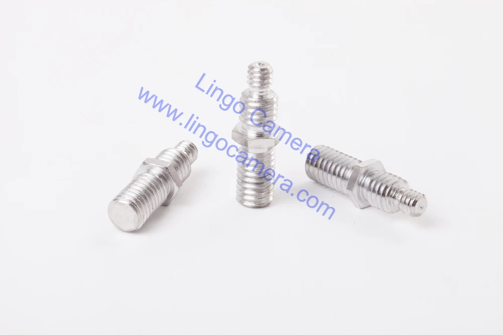 LL1482 Edelstahl Silber 1/4 "& 3/8" Reversible Stativ Schraube Für Kamera Stativ Einbeinstativ