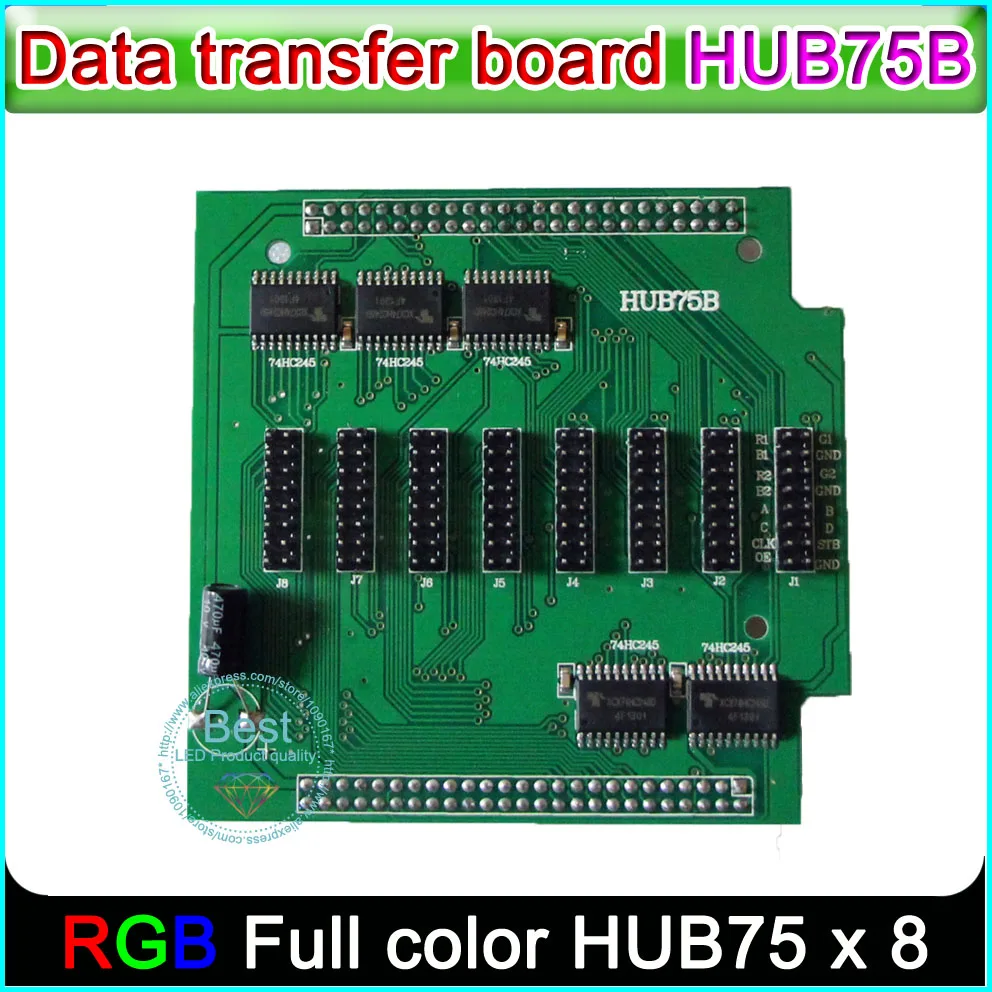 

HD control card Hub75 Adapter plate LED Full-color display control card data transfer board