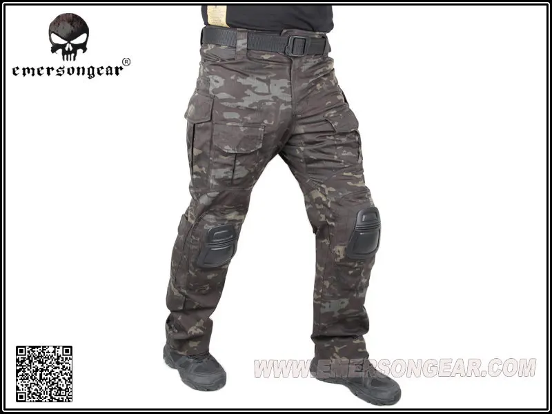 Emerson gear G3 Pantaloni con ginocchiere Combattimento tattico airsoft Pantaloni EM7043 MC Nero MCBK Crye