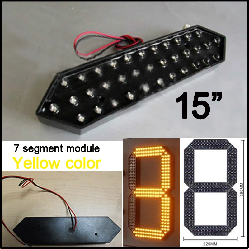 

15" Yellow Color Digita Numbers Module,outdoor Waterproof Module,led Gas Price,led Oil Price,7 Segment Of The Modules,led Signs