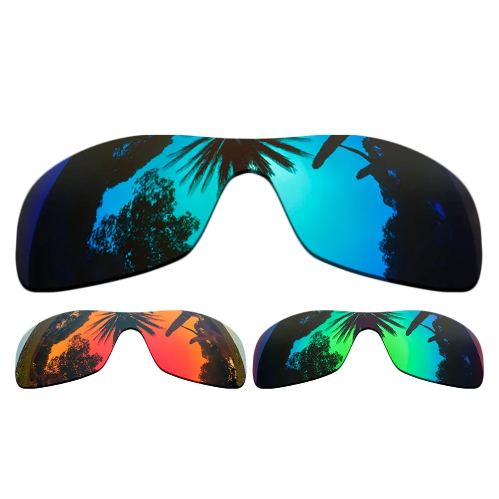 

(Ice Blue+Orange Red+Green Mirrored Coating) 3-Pieces Polarized Replacement Lenses for Antix Frame 100% UVA & UVB Protection