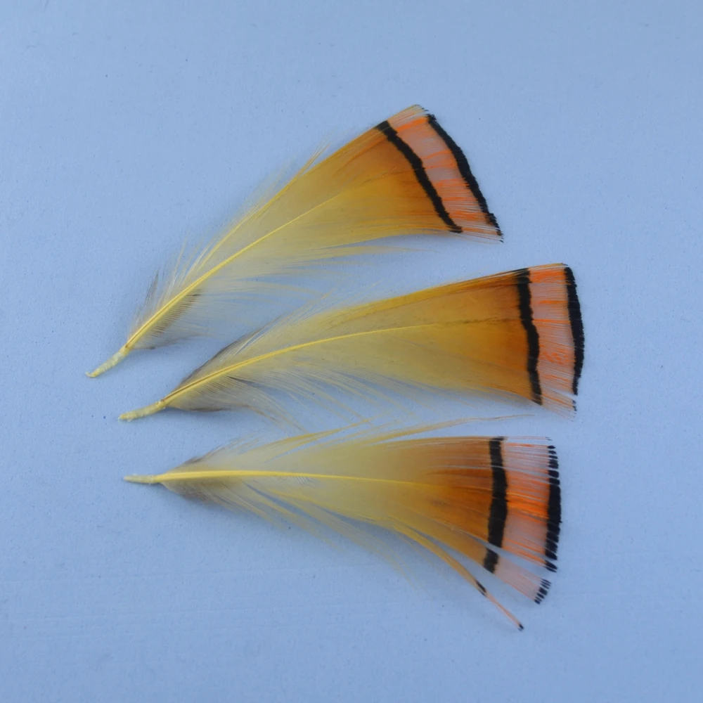 Wifreo Pluma Faisán Dorado Natural para Atar Moscas - imagen 5