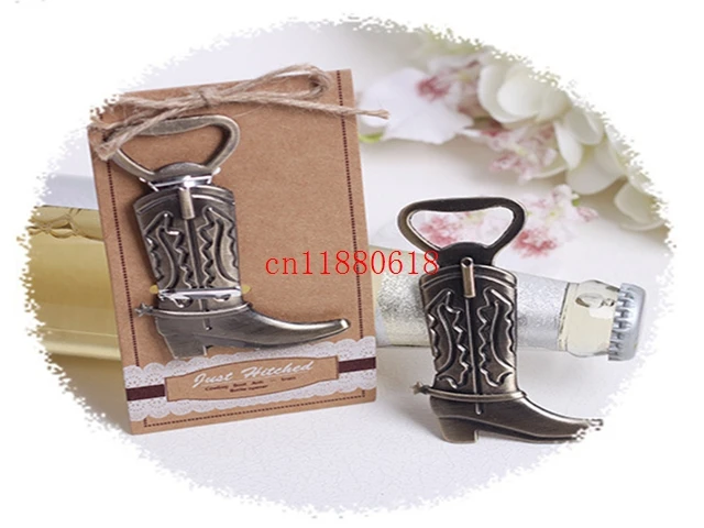 100pcs/lot Free Shipping Home Retro Vintage Can Beer Bottle Boots Shoes Shape Opener For Wedding Party favor gift