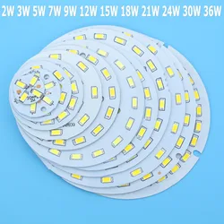 도매 SMD5730 LED PCB, LED 전구용 백색, 천연 백색, 따뜻한 백색 광원, 2W, 3W, 5W, 7W, 9W, 12W, 15W, 18W, 21W, 30W, 36W