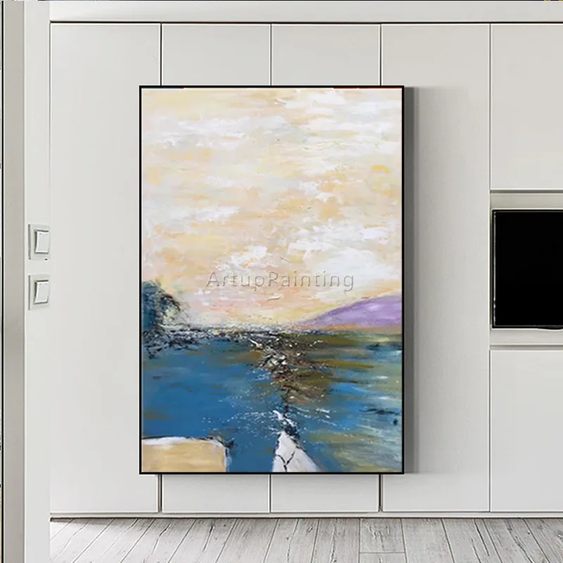 

Canvas painting seascape acrylic oil painting modern abstract Wall art Pictures For Living Room Home Decor caudros decoracion100