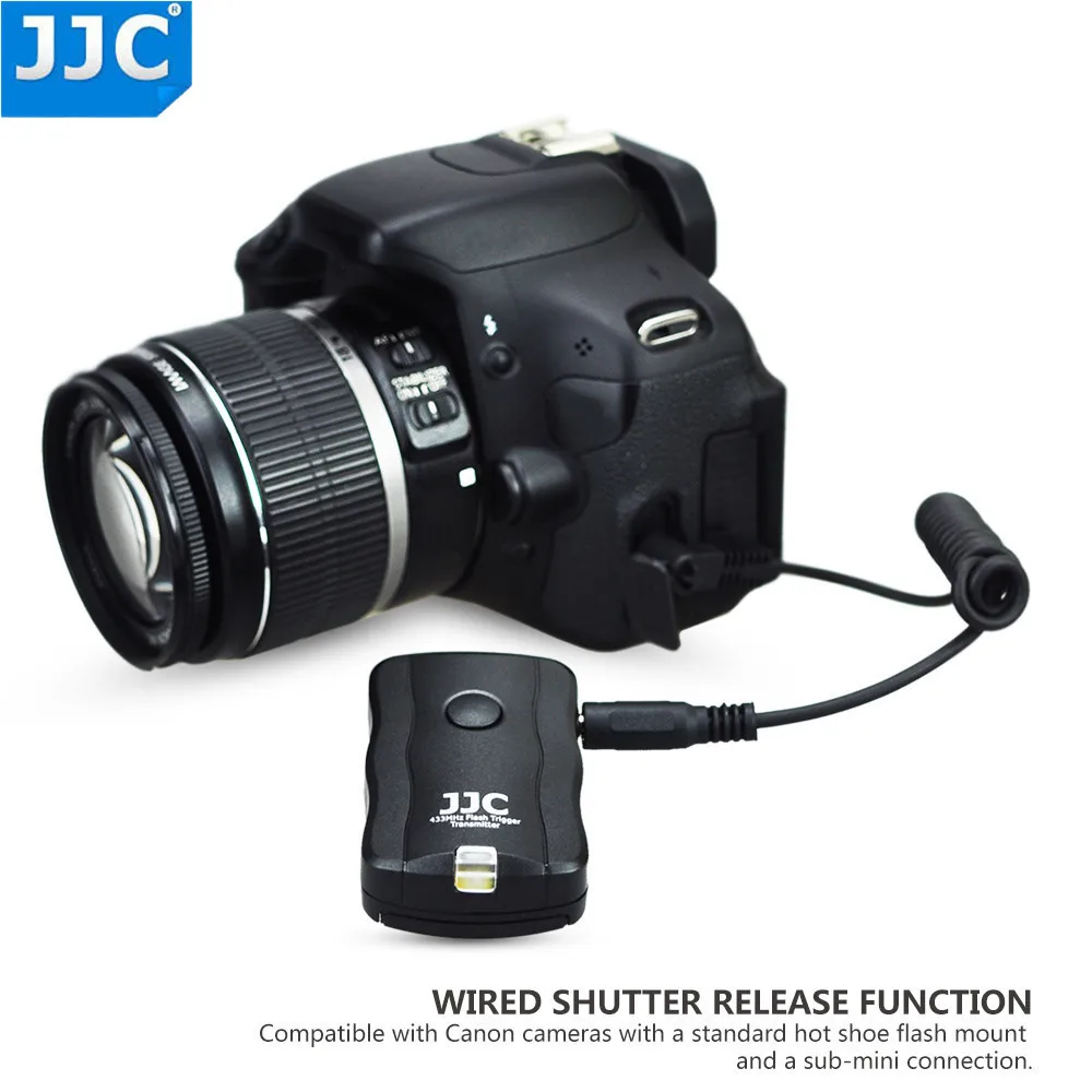 JJC لاسلكي فلاش الزناد التحكم عن بعد لكانون ل نيكون ل Pentax ل فوجي فيلم قبالة كاميرا سبيدليت استوديو أضواء