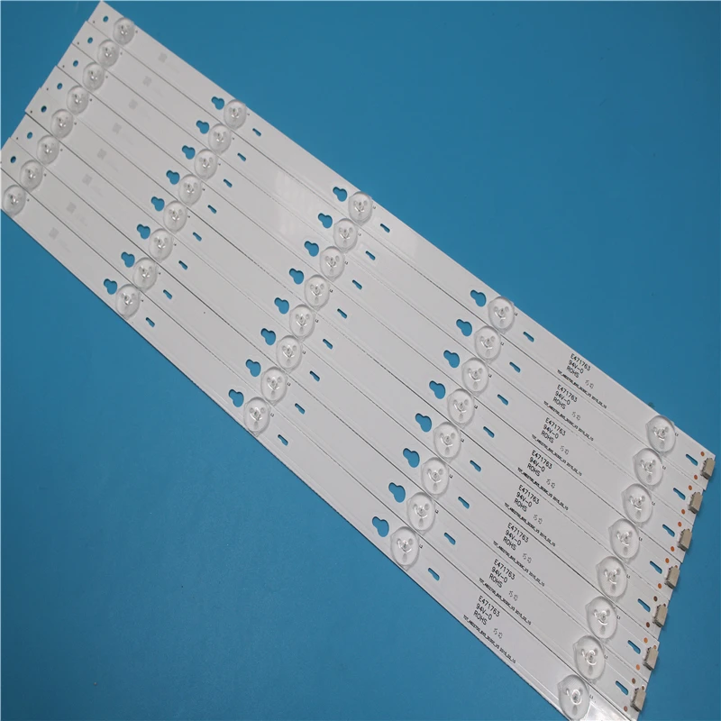 8pcs LED Backlight strip For THOMSON 48FA3203 48FS3003 48FA5413 48FA5403 48FS3750 48HR330M05A1 V2 B48A858U LE48M4S10 48FS3750