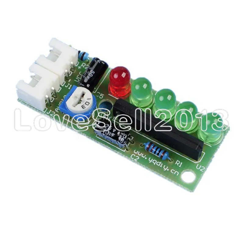 1Set Elektronika KA2284 DIY Kits Audio Level Indicator Suite Trousse Electronic Parts 5mm RED Green LED Level Indicating 3.5-12V