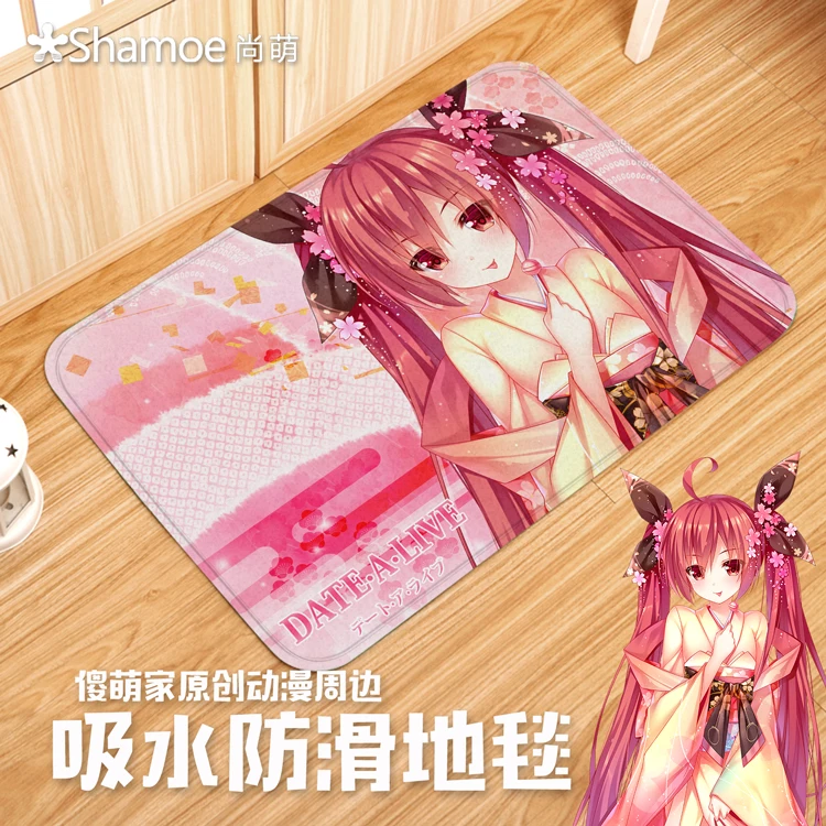 Anime Cartoon Date A Live Skidproof Bedroom Carpet Rug Tapis Tapete Rug Alfombra Footcloth