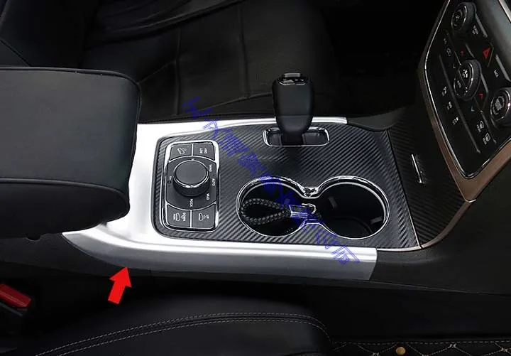 For Jeep Grand Cherokee WK2 2018 2019 2020 Car Styling Accessories ABS Chrome Gear Shift Panel Center Console Cover Trim