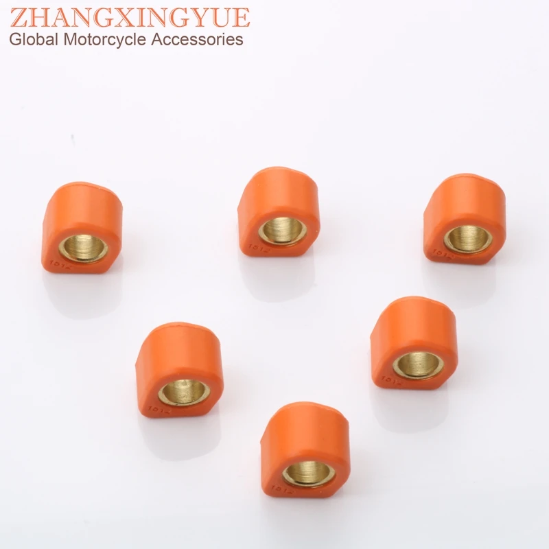 15 6 Pesos Rolos Variador de Desempenho do pc 6.5 gram x 12mm para Benelli 491 GT RR ST Esporte de Corrida eikon K2 Nu Pepe Kross 50cc